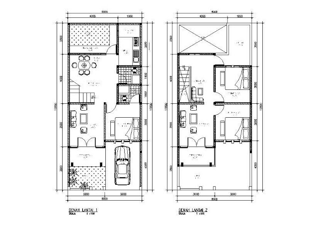   Â Berikut contoh Desain Â Rumah Minimalis 2 Lantai Type 36/45